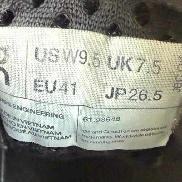 On Cloud Cloudmonster Frost/Cobalt Women Running Sneakers- SZ 9.5 - Picture 15 of 15